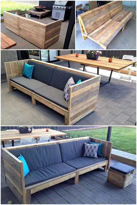 Build a chic couch of pallets yourself